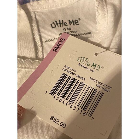 Little Me Baby Girls 9 Months Multi Tier Popover and Matching Headband - Picture 12 of 12